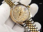 Copy Rolex New Datejust 36 Gold Palm Motif Dial Jubilee Watch